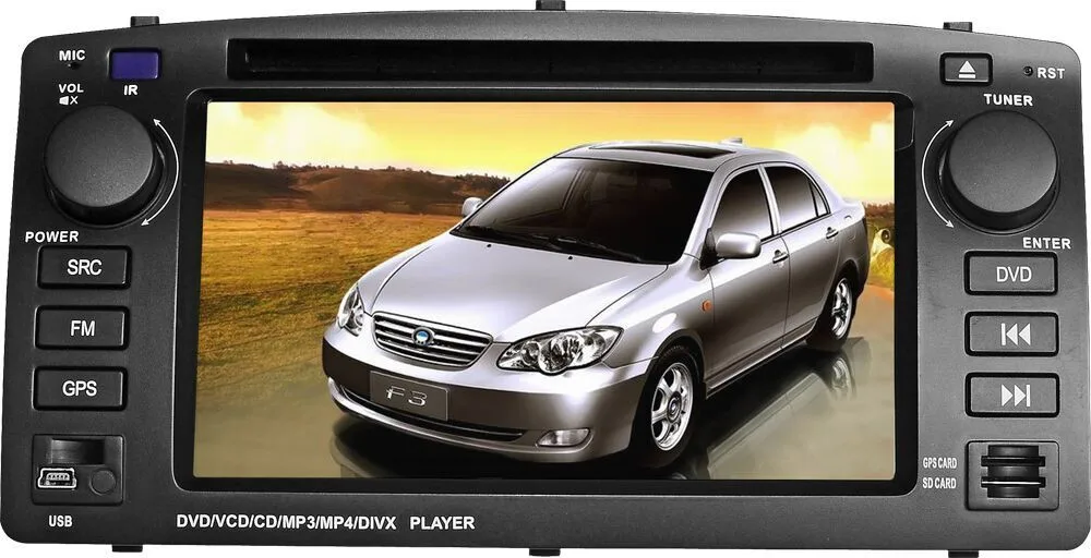 Top Free shipping 2 din car dvd gps player for BYD F3 with bluetooth radio rds ipod steering wheel control Analog TV subwoofer out 0