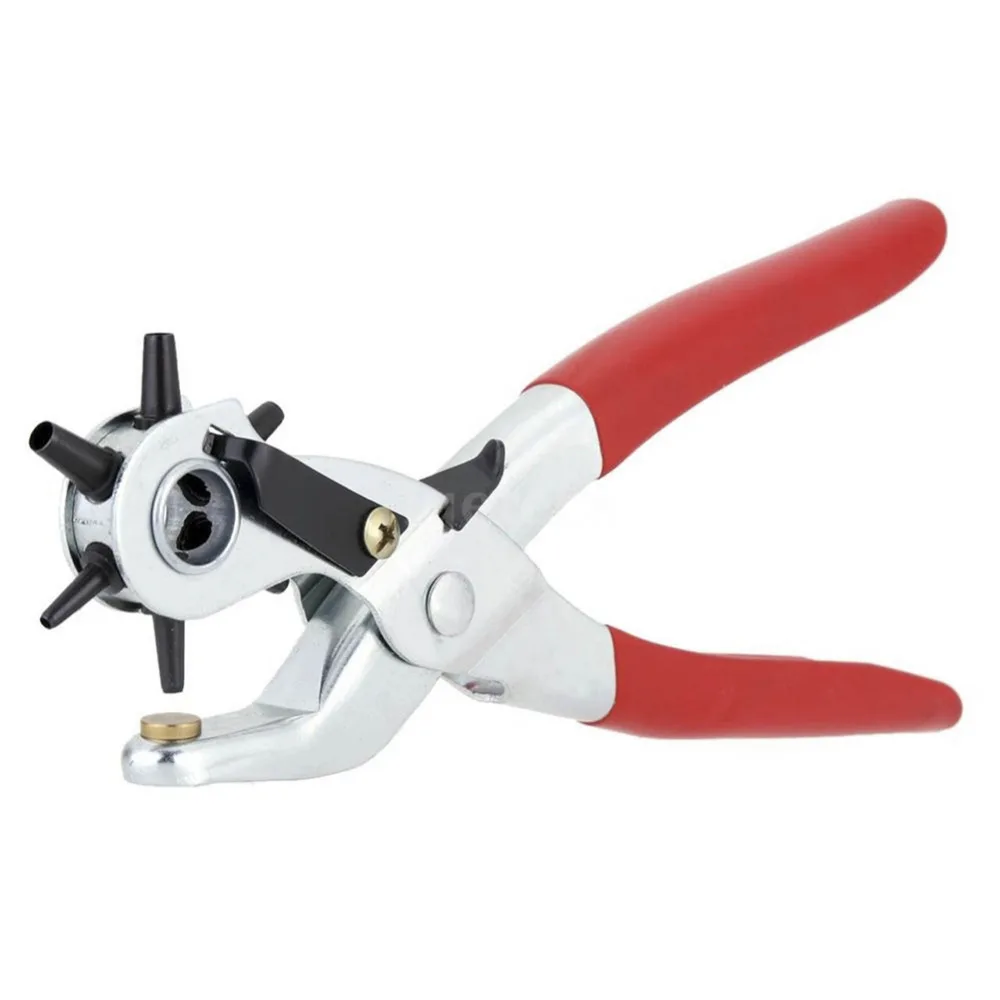 

Adeeing Leather Hole Punch Tool Hole Punching Machine Punch Plier RoundPerforator Tool Make Hole PuncherWatchband Cards Belt