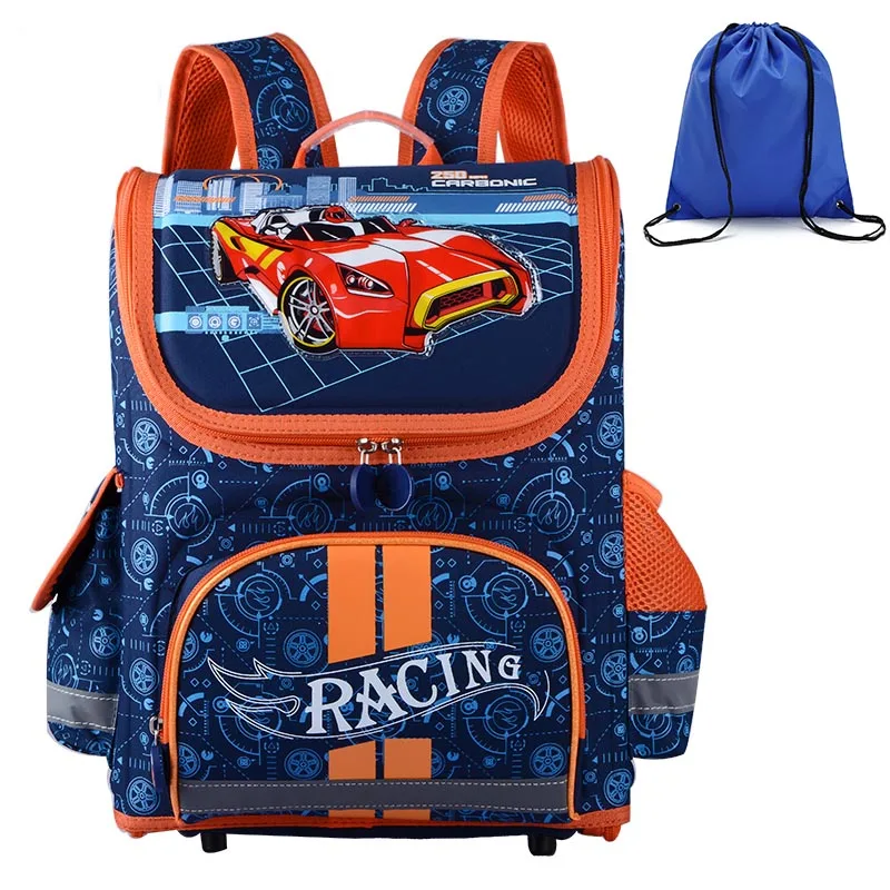 Высокое качество, 20 моделей детских школьных рюкзаков с бабочками для мальчиков, школьный рюкзак для девочек, ортопедический Водонепроницаемый школьный рюкзак - Цвет: AA8  red