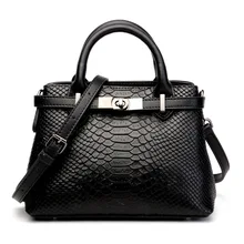 Ladies new fashion leather crocodile pattern laptop shoulder bag Ladies new fashion leather crocodile pattern laptop shoulder ba