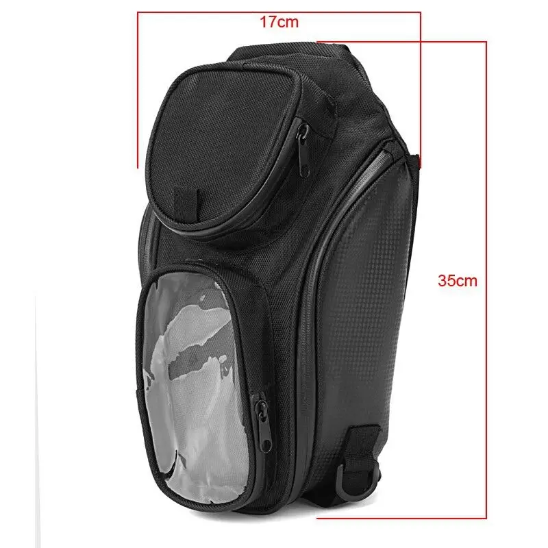 15cm Motorbike Riding Saddle Luggage Bag with Transparent Pocket 35 Waterproof Motorcycling Saddle Fuel Tank Bag High Wear 1680D Oxford Cloth 18 Ejoyous Universal Motorcycle Magnetic Tank Bag