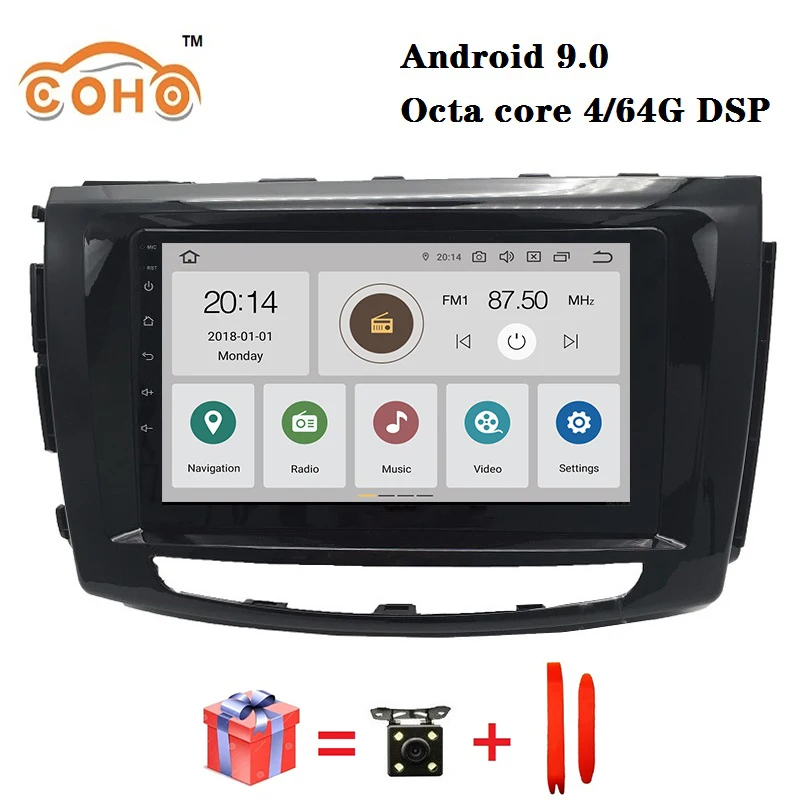 

Car radio Android 9.0 8-core 4/64G for GWM STEED6 / Wingle6 Right Hand Drive with GPS BT support WIFI DSP Carplay and SWC