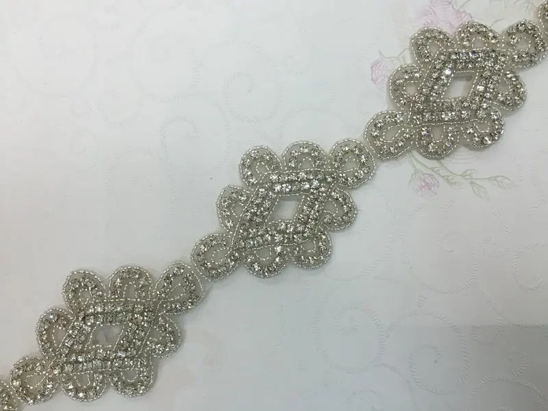 wholesale Crystal Embellishments Rhinestone Applique for Bridal
