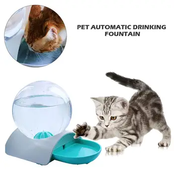 

Pet Automatic Drinking Fountain With Spherical Water Bottle Cat Water Feeder Dispenser Dropshipping