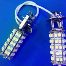 10x H3 68SMD 1210 3528 светодио дный автомобилей туман Запуск Включите Singal Парковка стоп-сигналы белый/желтый/красный/синий