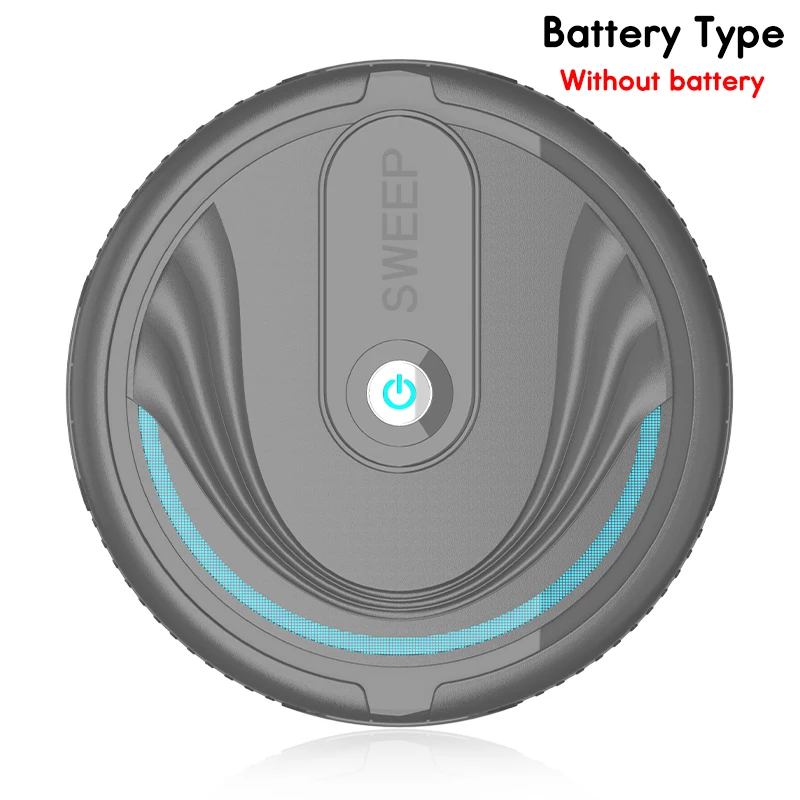 Перезаряжаемый подметальный робот-пылеуловитель Интеллектуальный автоматический индукционный подметальный пол Аккумулятор для робота-пылесоса/USB зарядка - Цвет: Battery Type