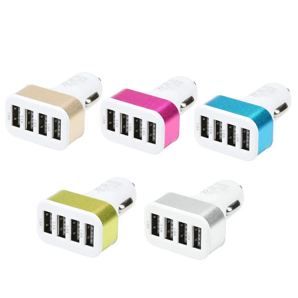 

USB Car Charger 3 Port Phone Charger Adapter Socket 2A 2.1A 1A Car Styling USB Charger Universal For Car-Styling