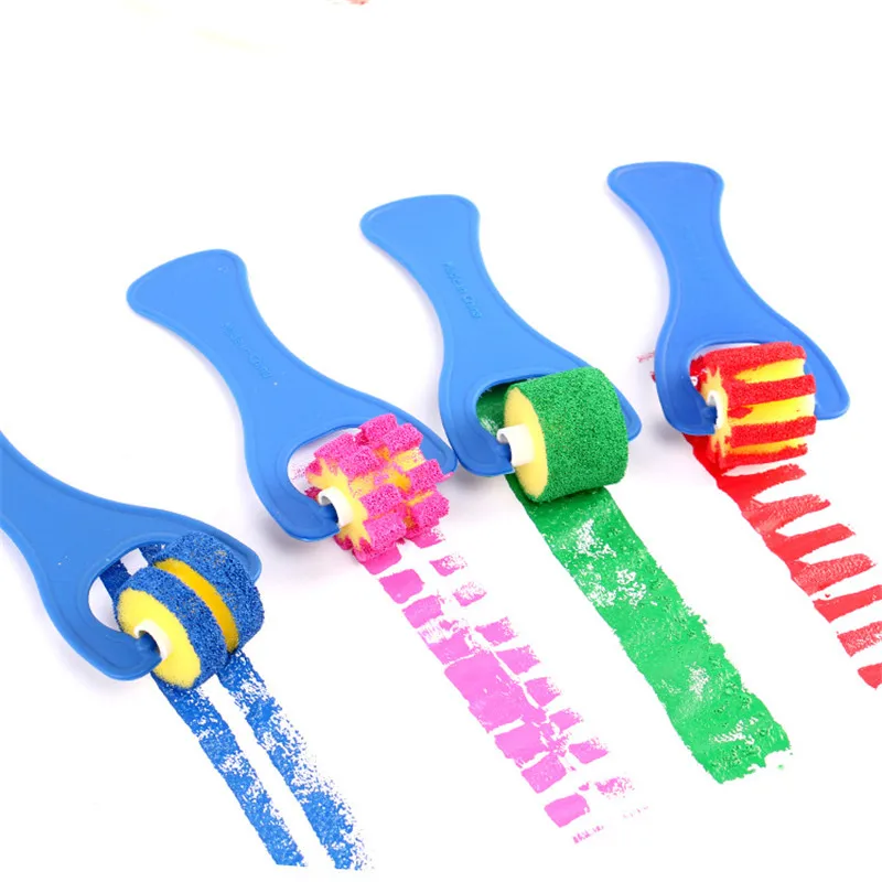STOBOK 27 Pcs Sponge Brush Graffiti Brush Roller Foam Paint