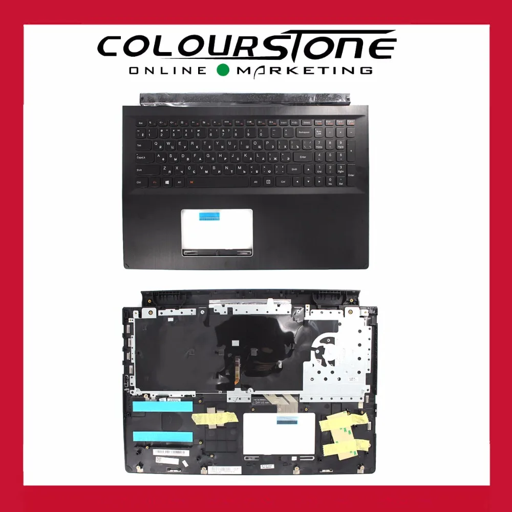 

Russia Black laptop keyboard with cover c for LENOVO EDGE15 with palmrest black keyboard