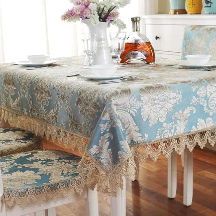 

Europe luxury embroidered tablecloth table dining table cover table cloth Coffee chair cover TV cabinet table flag