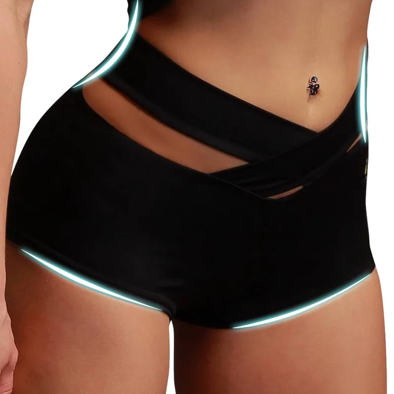 NIBESSER для женщин Высокая талия пикантные короткие леггинсы для Фитнес Мода 2019 Женский Push Up черный эластичные брюки Леггинсы тренировки