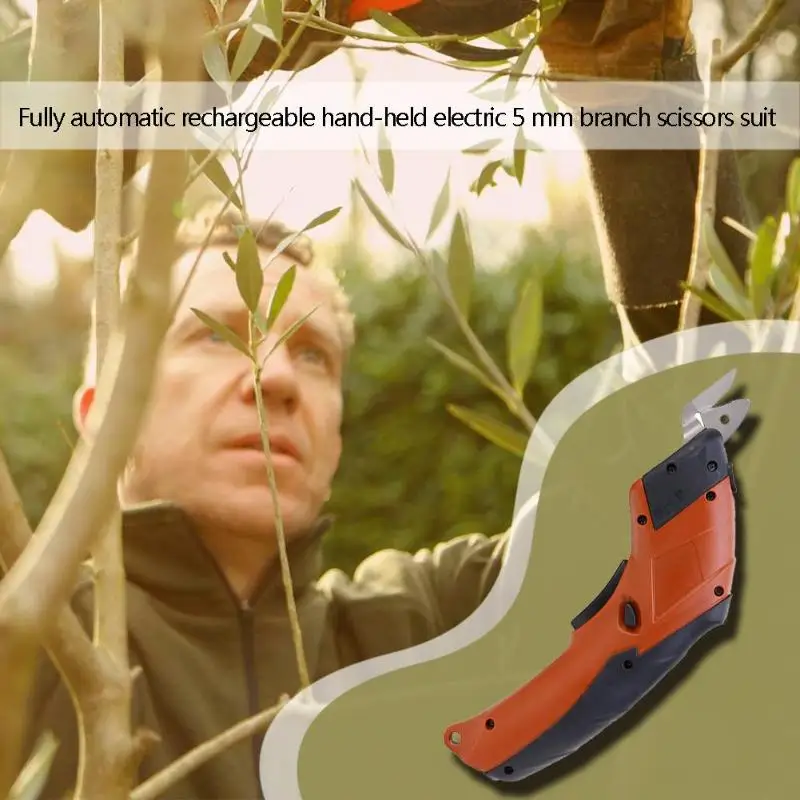 Электрические ножницы для растений, автоматический перезаряжаемый ручной секатор для веток, Набор садовых ножниц, инструмент для прививки