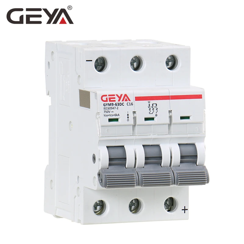 

GEYA MCB DC 6KA 3P 750V Mini Circuit Breaker DC 6A 10A 16A 20A 25A 32A 40A 50A 63A