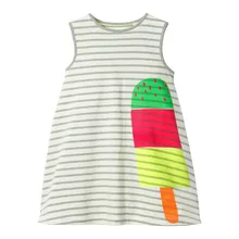 girls summer dress ice cream print cotton children clothing new 2019 princess dresses for girls girls summer dress ice cream print cotton children clothing new 2019 princess dresses for girls