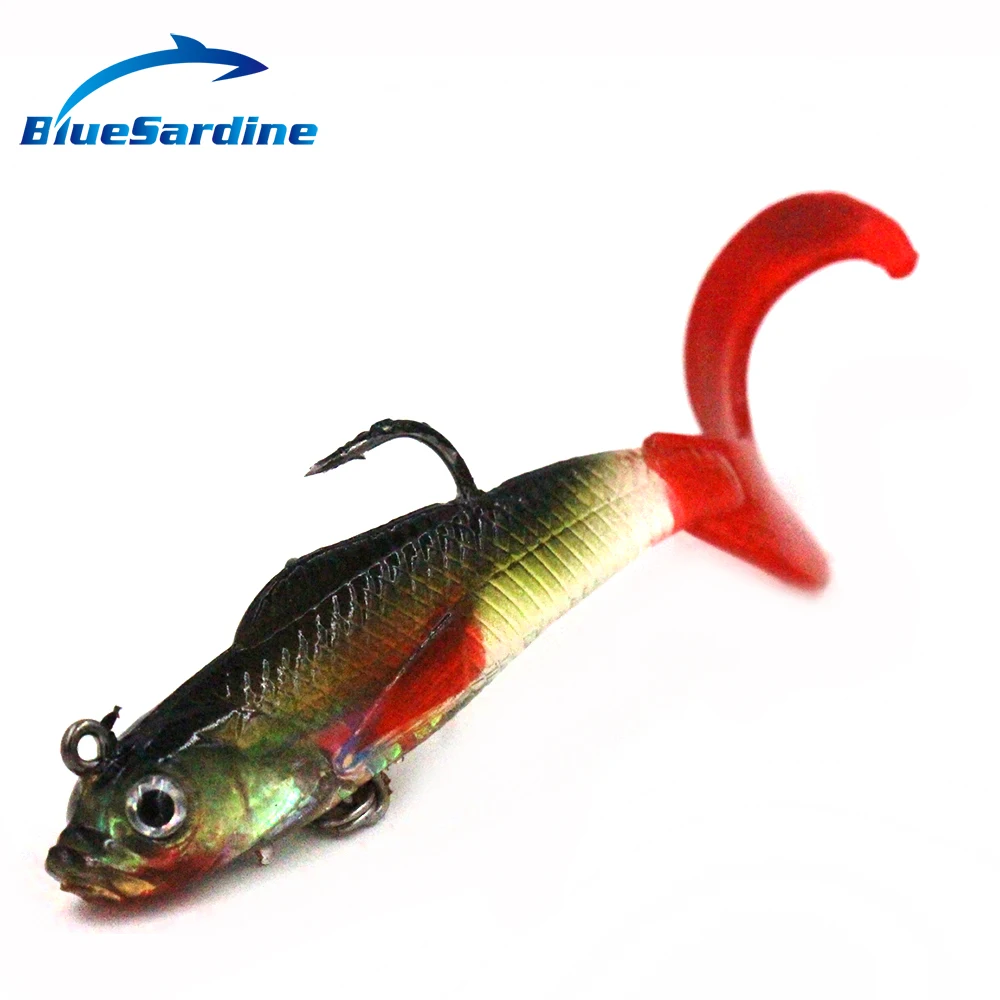 BlueSardine 10PCS 9G 9CM Soft Lures Plastic Fishing Lures Soft Bait