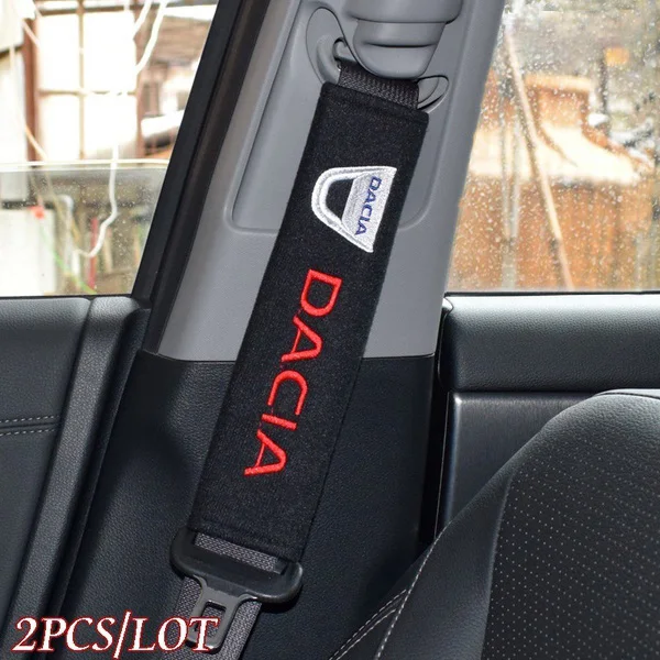 

Carbon Fiber Safety Belt Covers for Dicia duster logan sandero dokker lodgy Shoulder Pads Auto Accessories Car-styling 2pcs/lot