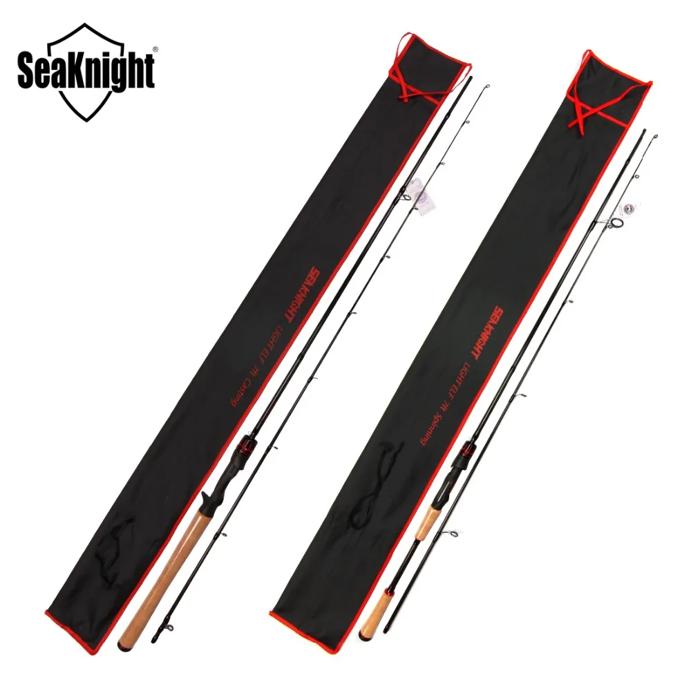 

Close Out SeaKnight LEC LES Fishing Rod 2.1M 2.4M 2 Section Carbon Rod Spinning Casting FUJI Ring Seat Wooden Handle Casting Rod