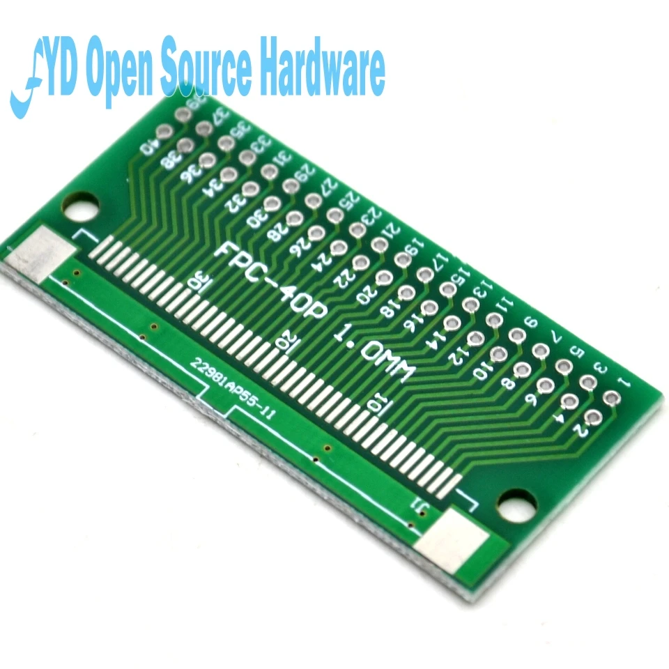 

5PCS/LOT FPC 40PIN DIP adapter board FFC turn 2.54 TFT LCD seat 1mm 0.5mm