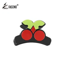 2018 New Fashion Acrylic Hair Claws Clips Hair Accessories Red Cherry Hair Hairpin For Woman Girls Fruit Pattern Hairpin Tiara hairpin lace entry tutorial crochet hairpin pattern style pattern daquan hand knitted practical stitch technique woven books