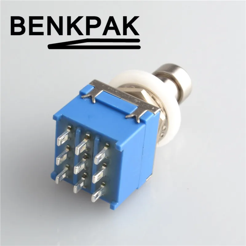 

BENKPAK 3PDT Switch Stomp Foot Pedal Switch True Bypass 9pins