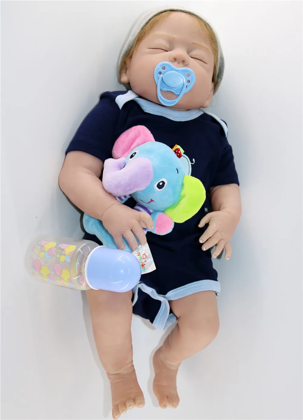 Bebes reborn boy куклы 23 "57 см полный Силиконовый reborn baby doll игрушки подарок для ребенка настоящие новорожденные младенцы живые куклы могут купаться