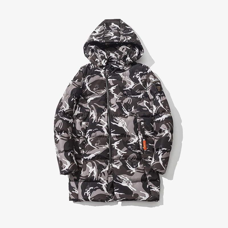 Cotton men 2016 winter long coat new students thickening cotton camouflage men’s cotton-padded personality youth tide hot sale