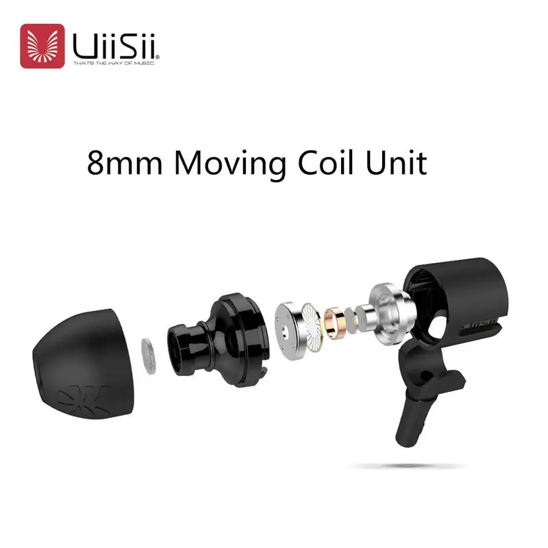 UIISII U7 наушники вкладыши гибридные технологии Hi Fi с тройным драйвером
