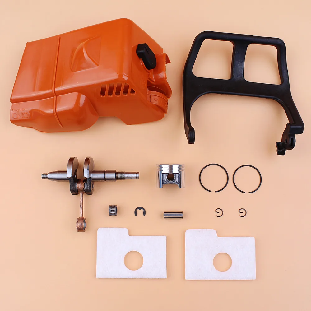 

Engine Cylinder Cover Crankshaft 38mm Piston 10mm Pin Air Filter Kit For STIHL 018 MS180 Chainsaw Spare Parts
