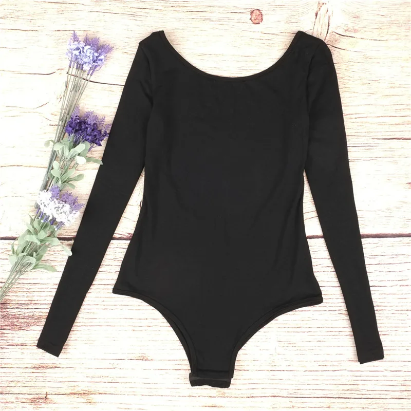 Backless long sleeve autumn bodysuit women 2018 bandage fitness slim black jumpsuits bodysuits sexy hot bodycon overalls clothes Backless long sleeve autumn bodysuit women 2018 bandage fitness slim black jumpsuits bodysuits sexy hot bodycon overalls clothes