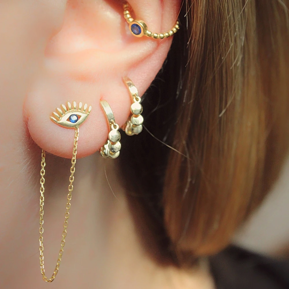 2019Bohemia Round Coin Earrings Drop Gypsy Gold Color elegance Statement delicate minimal cute For Women simple