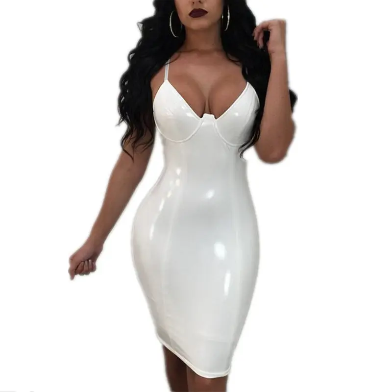 Ruched mesh bodycon knee length dress