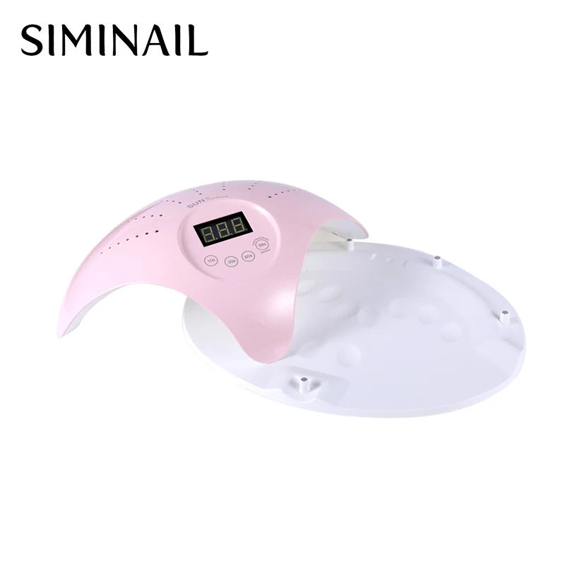 SIMINAIL лампе УФ светодиодный светильник для ногтей 48 Вт сушка две руки двойной 365 405nm с небольшим вентилятором 48 для маникюра с 4 установками