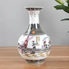 New Design Jingdezhen Antique traditional Chinese painting of beautiful women Pink Ceramic Vase For Home Hotel Decoration 4