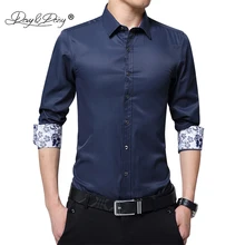 DAVYDAISY, новинка, весенние мужские рубашки с длинным рукавом, модные повседневные рубашки с принтом, мужские тонкие вечерние рубашки для свадьбы, мужские рубашки DS230