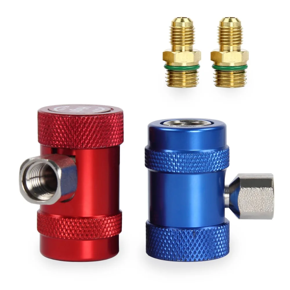

Useful 2pcs R1234yf Quick Connector Refrigerant Air Conditioning Adapter