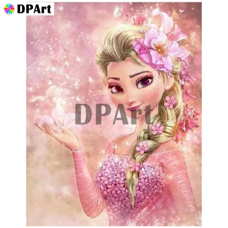 

Diamond Painting 5D Full Square/Round Drill Cartoon Princess Daimond Embroidery Painting Cross Stitch Mosaic Picture M807
