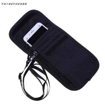 

THINKTHENDO Fashion Men Women Travel Holder Neck Phone Pouch RFID Blocking Anti-Theft Portable Purse New Shoulder Bag 2018