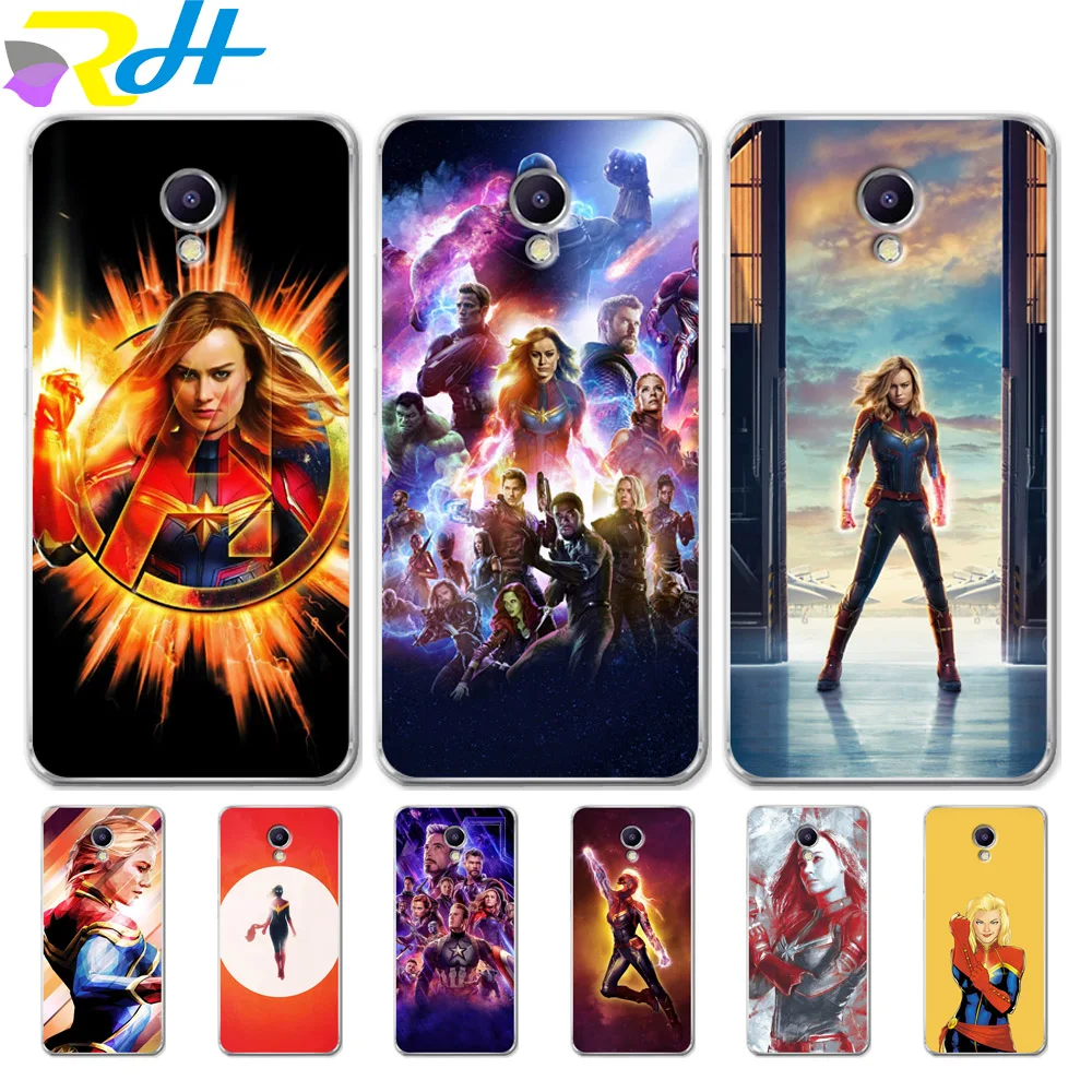 

Coque Etui For Meizu U10 U20 M5 Note M5C M3C Pro 6 M3S Max M5S M6 Note M3 Note Case for Fashion Captain Marvel Cover