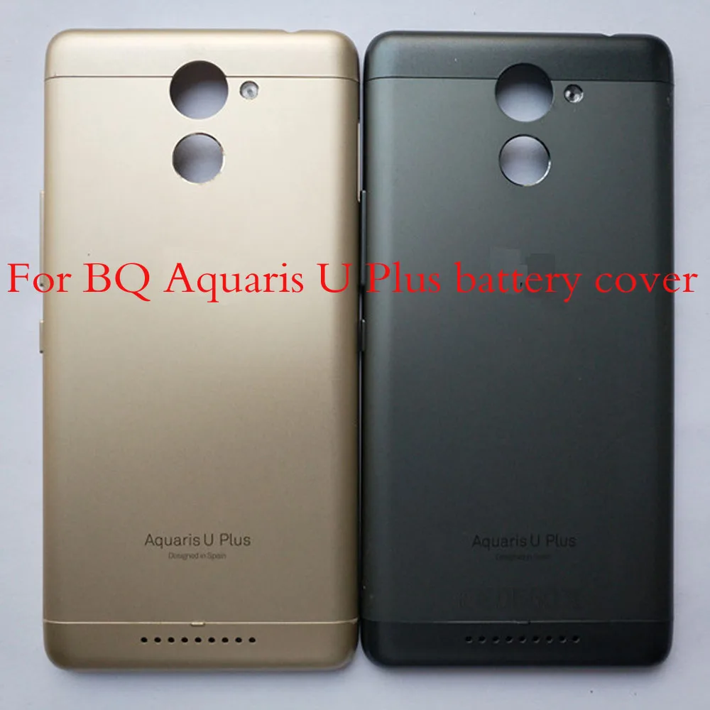 100% оригинальная крышка батарейного отсека для BQ Aquaris u plus задняя корпуса | Корпусы для телефонов -32977431525