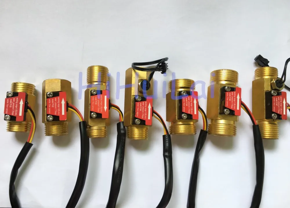 Brass flow sensor meter switch Hall effect 