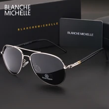 Blanche Michelle высококачественные поляризованные солнцезащитные очки мужские брендовые дизайнерские солнцезащитные очки для вождения UV400 Винтажные очки с коробкой