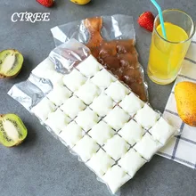 CTREE 10 шт./компл. DIY Форма кубика льда одноразовый мешочек для льда шарика льда лоток Фруктового мороженого Кухня бар питьевой гаджеты C728