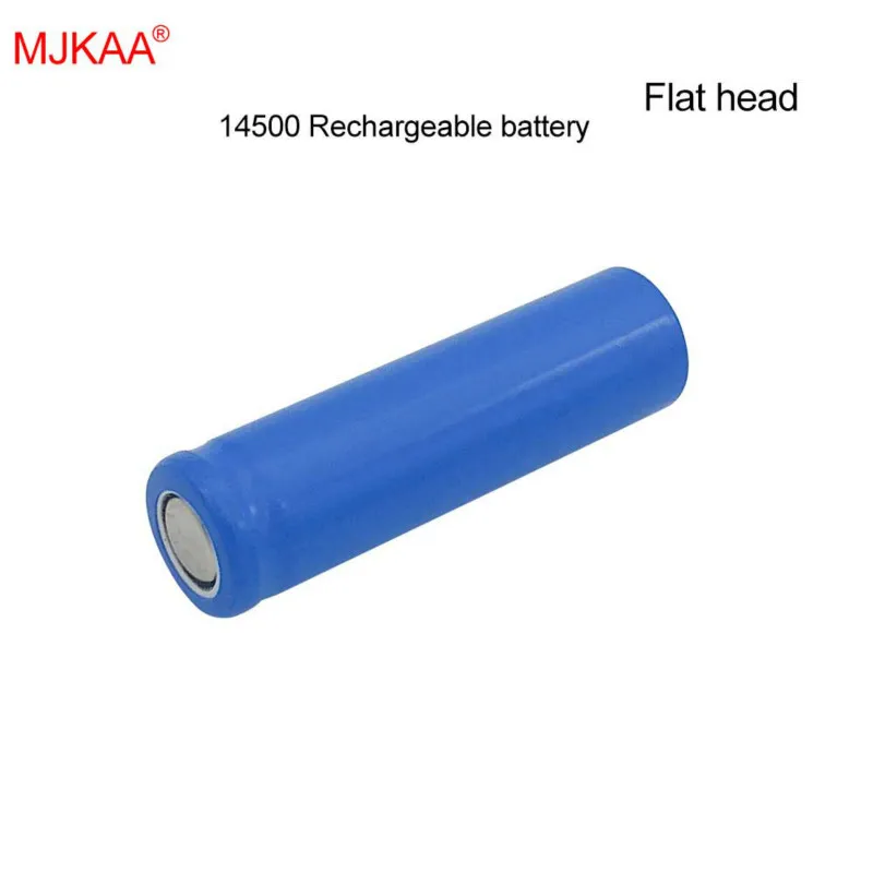 

2PCS/LOT AA 14500 1200mah 3.7 V Lithium Ion Rechargeable Batteries and LED Flashlight, Free Delivery