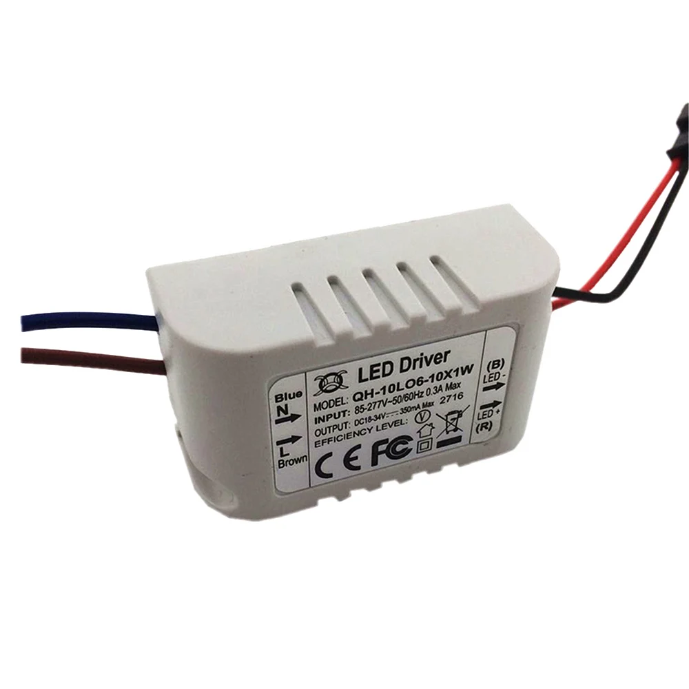 2 предмета светодиодный 10 Вт AC85-277V светодиодный драйвер 6-10x1W 300mA DC18-34V ящика PF СВЕТОДИОДНЫЙ, блок питания постоянный ток CeilingLamp