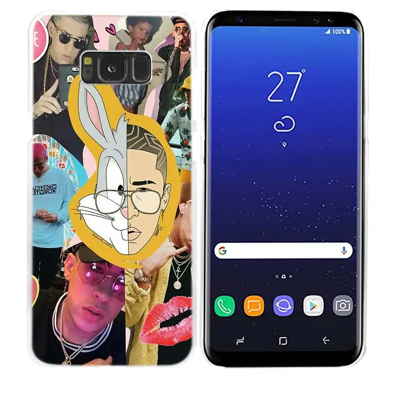 Чехол для samsung Galaxy Note 8 9 M30 M20 M10 S9 S8 S10 5G S10e Plus S7 S6 жесткий прозрачный PC Coque Cover Bad Bunny El Conejo Malo Новинка