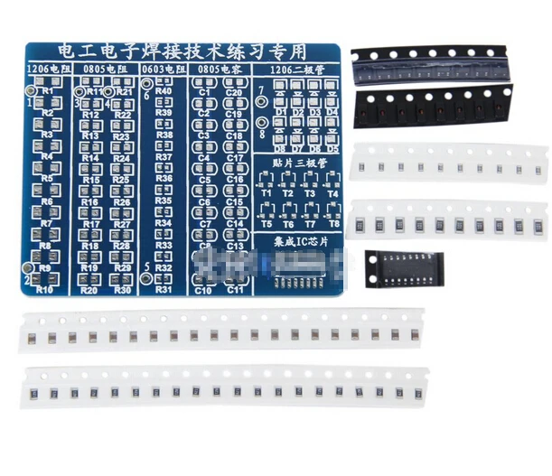 

DIY Kit SMT SMD Component Welded Welding Practice Plate Board