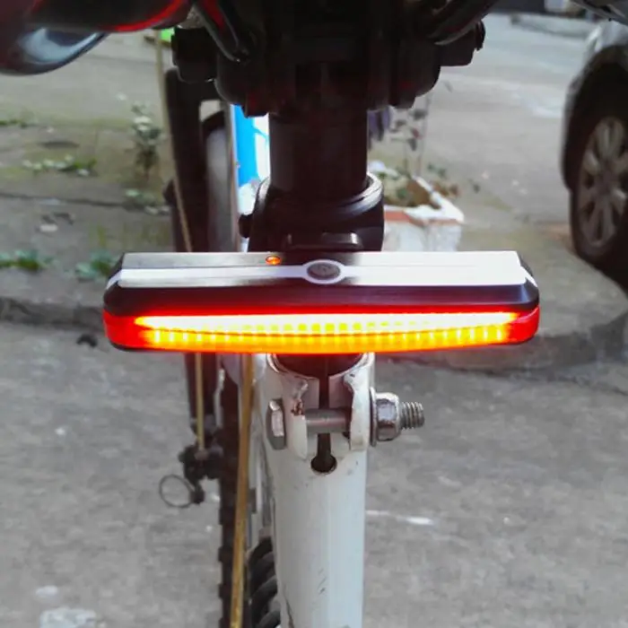 Clearance Ultra Bright Bike Light USB Rechargeable Bicycle Tail Lights Rear LED Cycling Safety Flashlight Accessories ASD88 8