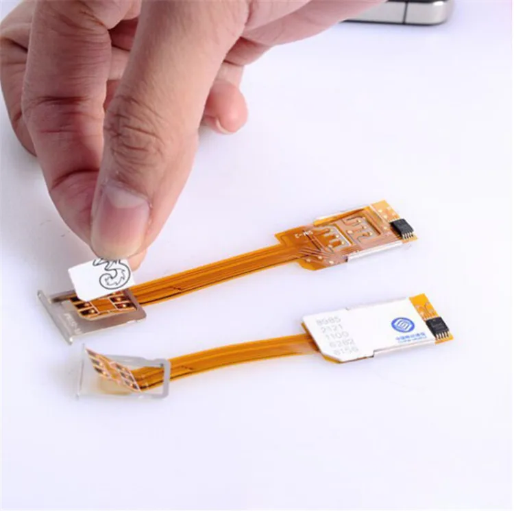 

Useful Item Dual 2 Sim Card Adapter Slot For iPhone 4 4s Micro SIM card adapter