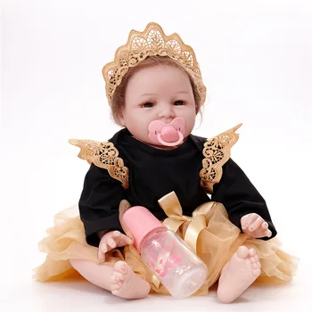 

55cm Handmade Lifelike Baby Boy Doll Silicone Vinyl Reborn Toddler Dolls Real Newborn A-212