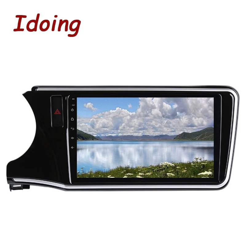 Discount Idoing 10.2" DSP 4G+64G Octa Core Car Android 8.1 Radio Multimedia Player For Honda City 2015 GPS Navigation Glonass 2.5D IPS 4